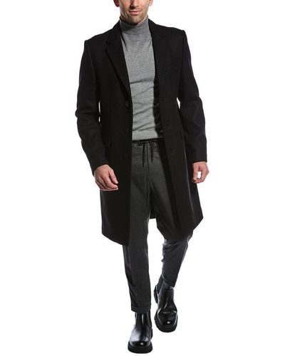 The Kooples Wool-blend Coat - Black