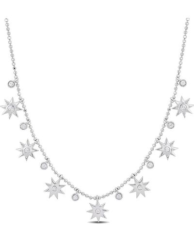 Rina Limor 14k 0.19 Ct. Tw. Diamond Bib Necklace - Natural