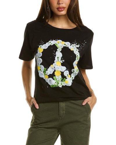 Chrldr Dandelion Peace T-shirt - Black