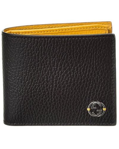 Gucci GG Leather Bifold Wallet - Black