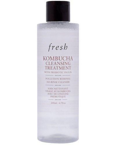 Fresh 6.7Oz Kombucha 2-In-1 No-Rinse Cleanser & Prebiotic Treatment - White