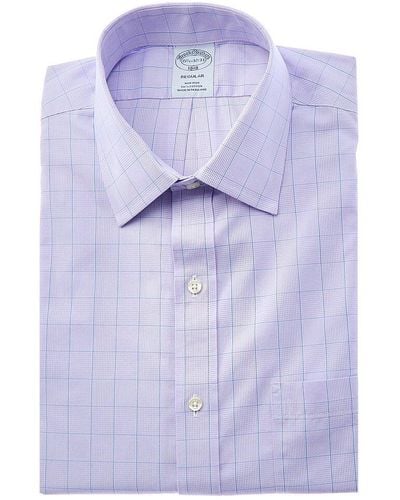 Brooks Brothers Regular Dress Shirt - Purple