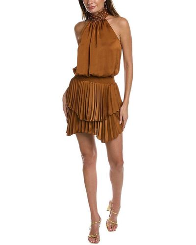 Ramy Brook Pepa Mini Dress - Brown