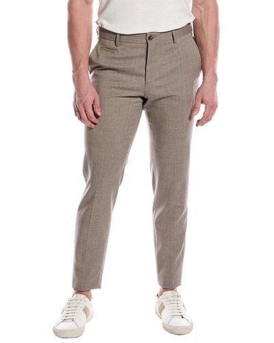 BOSS Slim Fit Wool-blend Pant - Gray