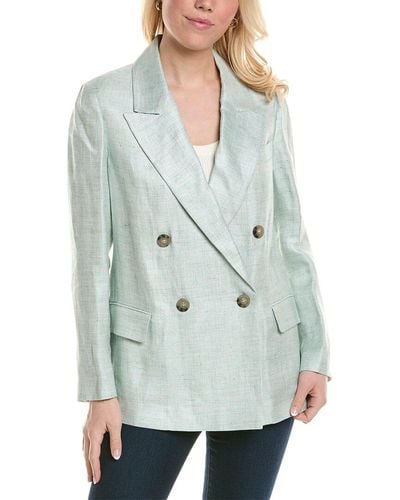 Peserico Linen-blend Jacket - Gray