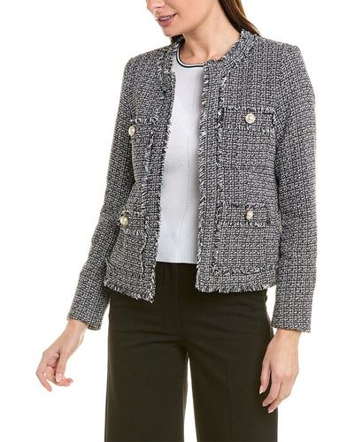 Nanette Lepore Tweed Blazer - Gray