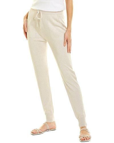 St. John Ribbed Crop Pant - Natural