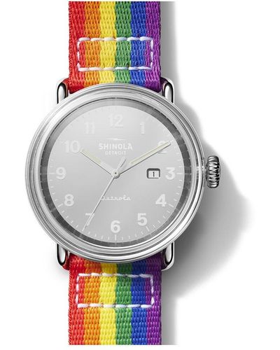 Shinola Detrola Pride Watch Gift Set - Gray