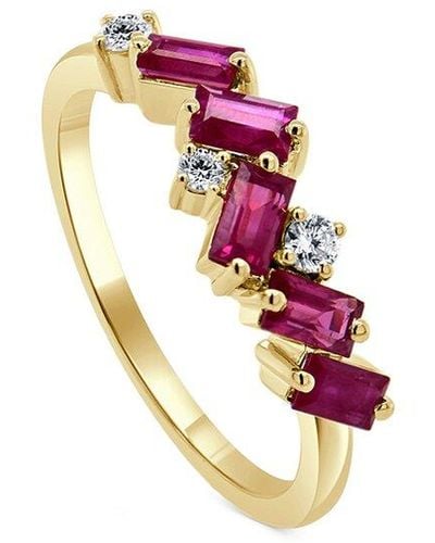 Sabrina Designs 14k 1.14 Ct. Tw. Diamond & Ruby Ring - Multicolor