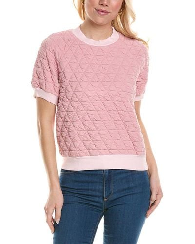 Stateside Quilted Knit Top - Red