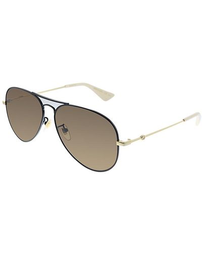 Gucci Aviator 60mm Sunglasses - Multicolour