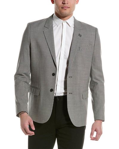 The Kooples Wool-blend Suit Jacket - Gray