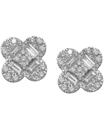 Diana M. Jewels Fine Jewelry 14k 3.60 Ct. Tw. Diamond Earrings - Gray