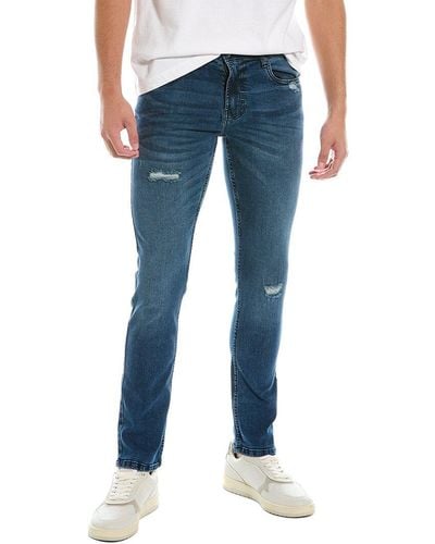 Class Roberto Cavalli Medium Blue Slim Straight Jean
