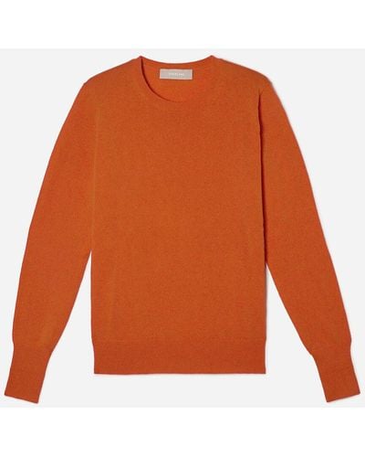 Everlane The Cashmere Crew Sweater - Orange