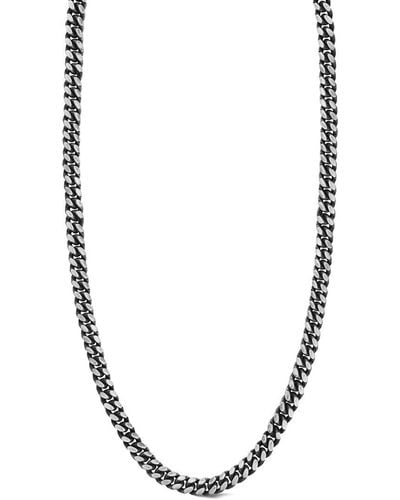 YIELD OF MEN Yield Of Silver Curb Link Chain Necklace - Metallic