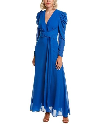 Ronny Kobo Bernadette Maxi Dress - Blue
