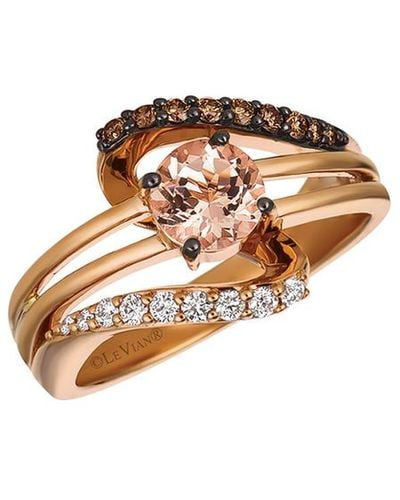 Le Vian 14k Rose Gold 0.86 Ct. Tw. Diamond & Morganite Ring - White