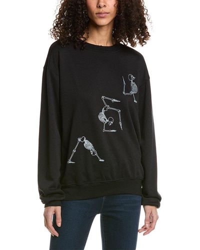 Project Social T Skeleton Yogis Sweatshirt - Black