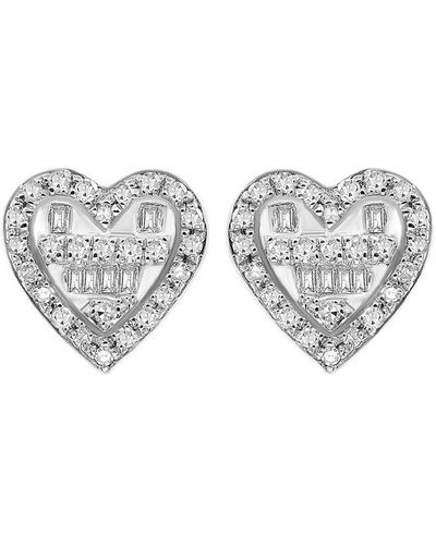 Diana M. Jewels Fine Jewelry 14k 0.19 Ct. Tw. Diamond Earrings - Gray