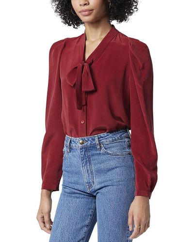 Joie Eldridge Silk Blouse - Red