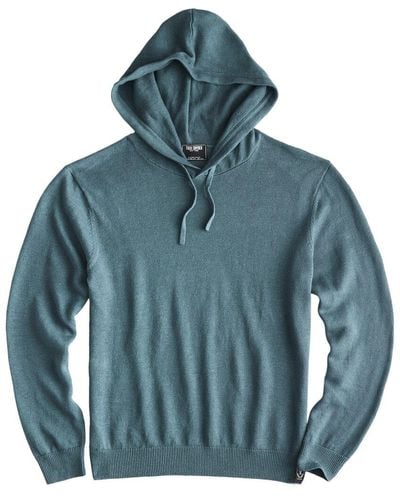 Todd Synder X Champion Linen-blend Hooded Sweatshirt - Blue
