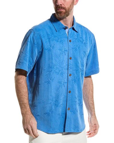 Tommy Bahama Coconut Point Palm Vista Camp Shirt - Blue