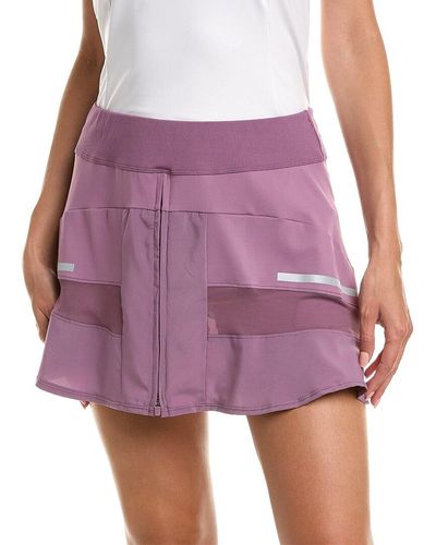 Lucky in Love Zipper Mini Skirt - Purple