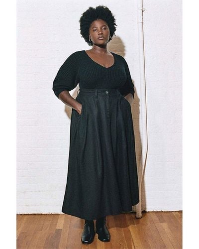 Mara Hoffman Tulay Linen-blend Maxi Skirt - Black