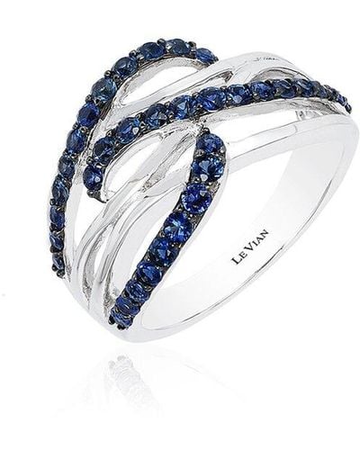 Le Vian 14k White Gold® 0.91 Ct. Tw. Sapphire Ring - Blue