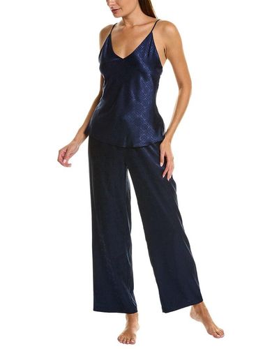Natori 2pc Infinity Jacquard Pajama Set - Blue