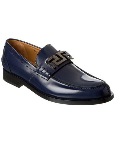 Versace Leather Loafer - Blue