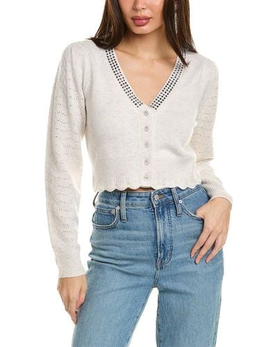 Cropped cashmere store cardigan sale