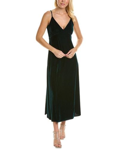 Taylor Stretch Velvet Maxi Dress - Black