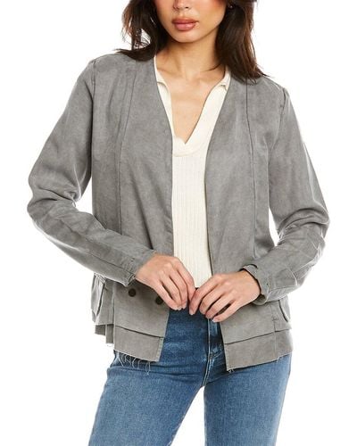 Le Jean Garment Dyed Blazer - Grey