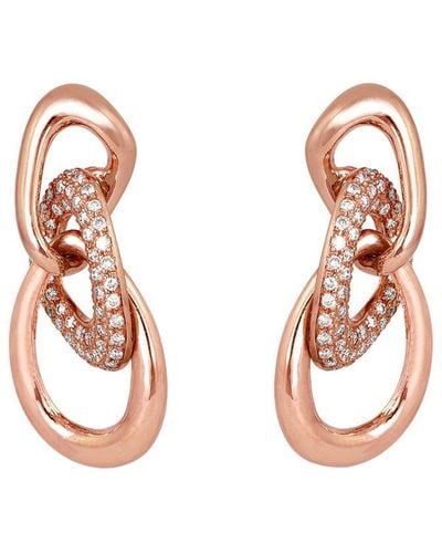 Le Vian Le Vian 14k Strawberry Gold 0.49 Ct. Tw. Diamond Earrings - Metallic