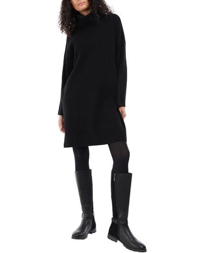 Barbour Stitch Wool-blend Mini Dress - Black