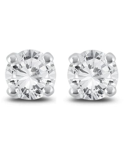 Diana M. Jewels Fine Jewelry 14k 0.33 Ct. Tw. Diamond Earrings - Metallic