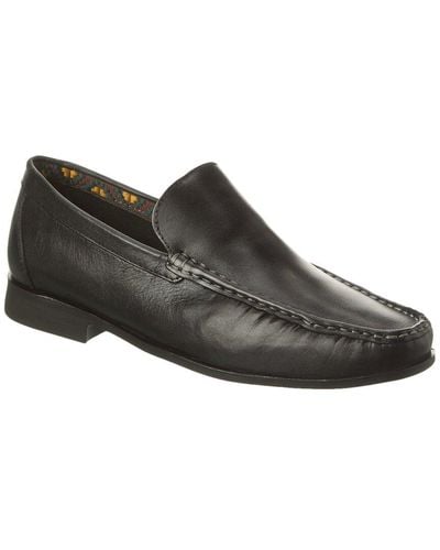 Donald J Pliner Antique Leather Loafer - Black