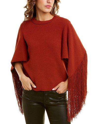Proenza Schouler Cape Sleeve Sweater - Red