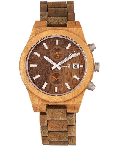Earth Wood Unisex Castillo Watch - Metallic