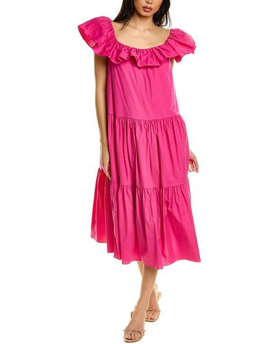 Trina Turk Palm Canyon Midi Dress - Pink