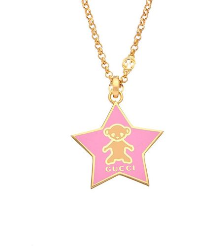 Gucci Teddy Necklace - Pink