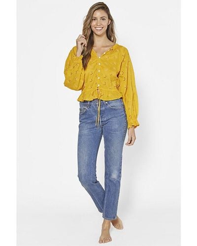 Outerknown Poet Blouse - Yellow