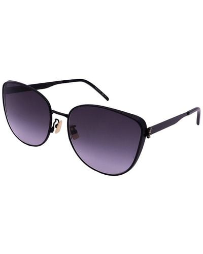 Saint Laurent Slm89 61mm Sunglasses - Blue
