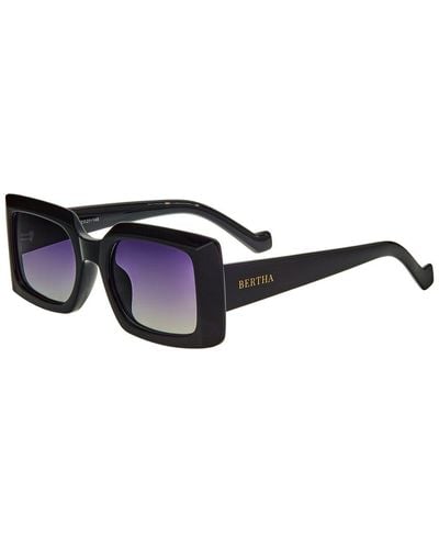Bertha Brsbr053c1 51mm Polarized Sunglasses - Black