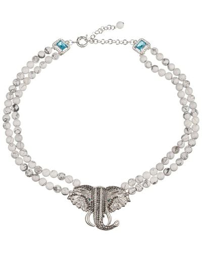 Eye Candy LA The Luxe Collection Anya Elephant Necklace - Metallic