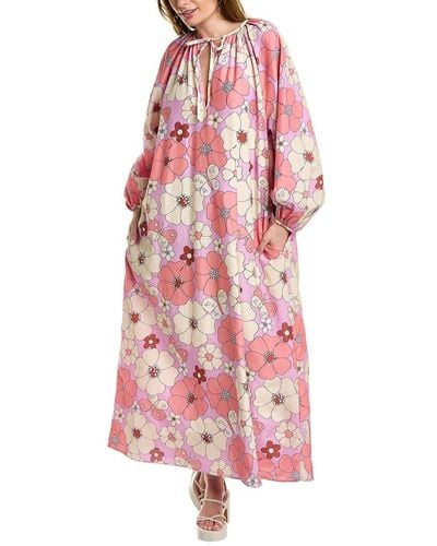 Manoush Silk-blend Dress - Pink