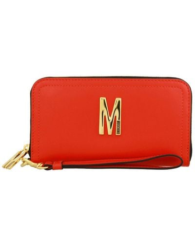 Moschino Leather Wallet - Red