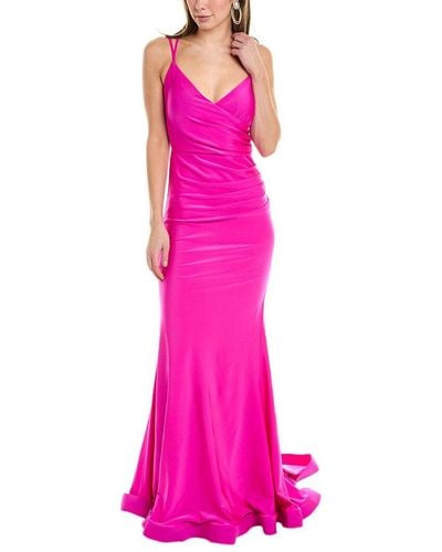 Issue New York Strappy Gown - Pink